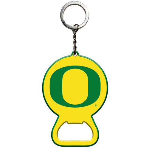 Oregon Ducks Keychain Bottle Opener "O" Primary Logo