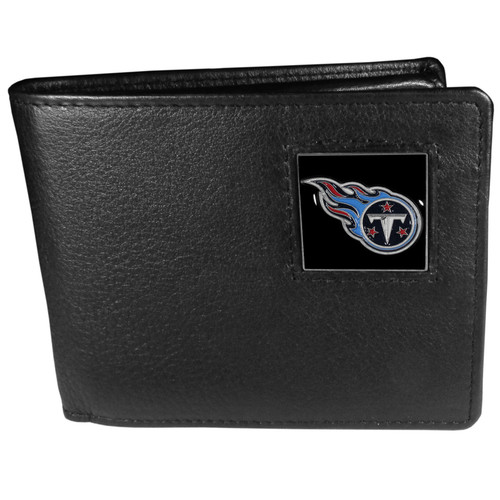 Tennessee Titans Leather Bi-fold Wallet Packaged in Gift Box