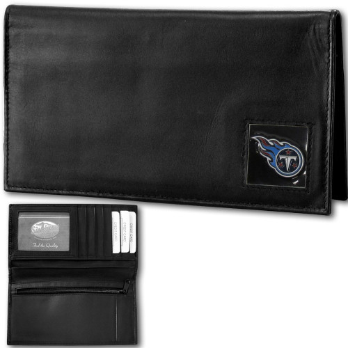 Tennessee Titans Deluxe Leather Checkbook Cover