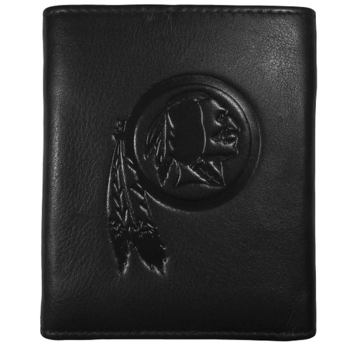 Washington Commanders Embossed Leather Tri-fold Wallet