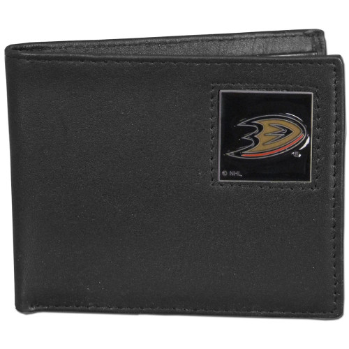 Anaheim Ducks® Leather Bi-fold Wallet Packaged in Gift Box