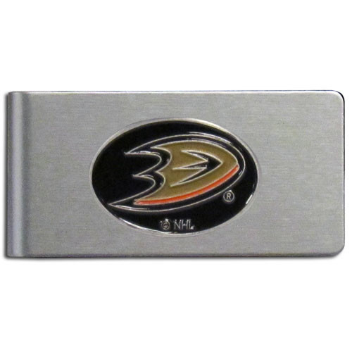 Anaheim Ducks® Brushed Metal Money Clip