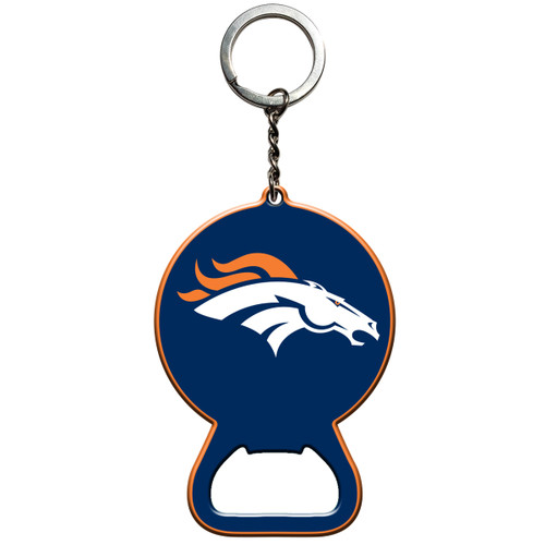 Denver Broncos Keychain Bottle Opener Broncos Primary Logo Blue