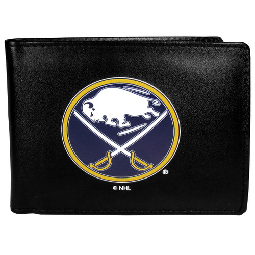 Buffalo Sabres® Leather Bi-fold Wallet, Large Logo