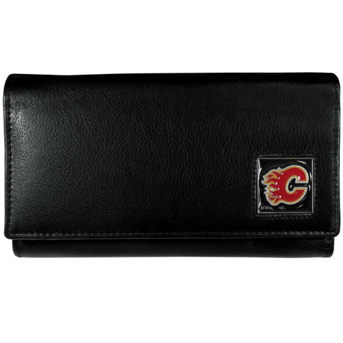 Calgary Flames® Leather Women's Wallet
