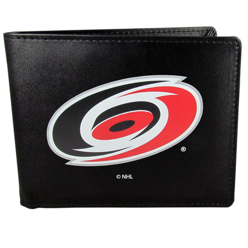 Carolina Hurricanes® Leather Bi-fold Wallet, Large Logo