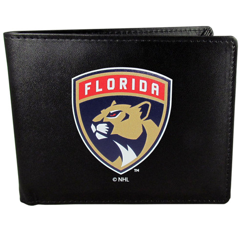 Florida Panthers® Leather Bi-fold Wallet, Large Logo