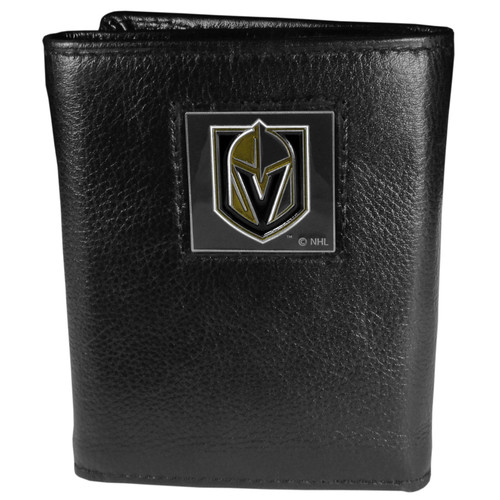 Las Vegas Golden Knights® Deluxe Leather Tri-fold Wallet