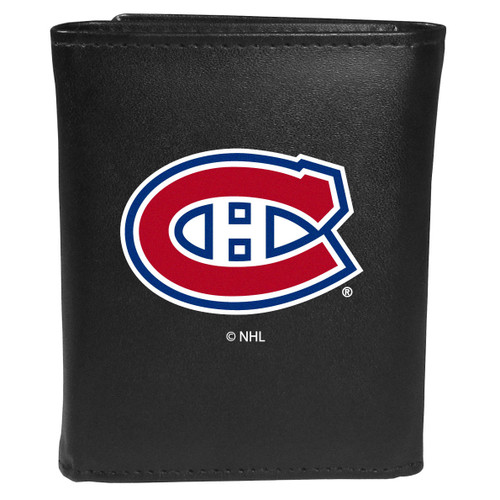 Montreal Canadiens® Leather Tri-fold Wallet, Large Logo