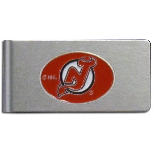 New Jersey Devils® Brushed Metal Money Clip