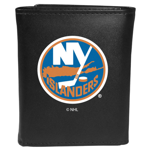 New York Islanders® Leather Tri-fold Wallet, Large Logo