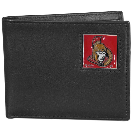 Ottawa Senators® Leather Bi-fold Wallet Packaged in Gift Box