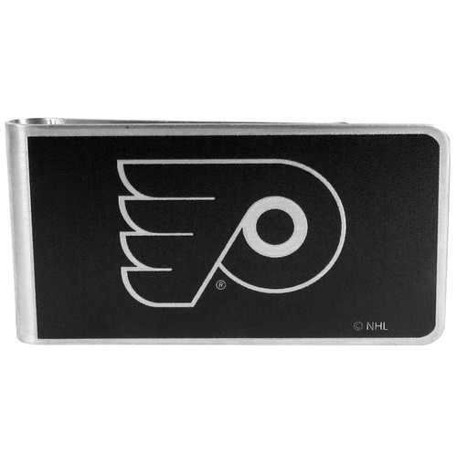 Philadelphia Flyers® Black and Steel Money Clip