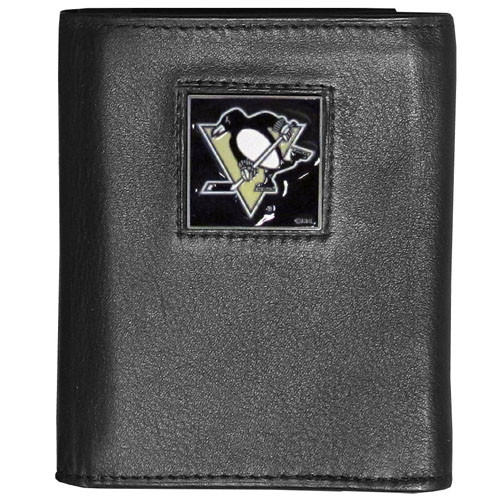 Pittsburgh Penguins® Deluxe Leather Tri-fold Wallet