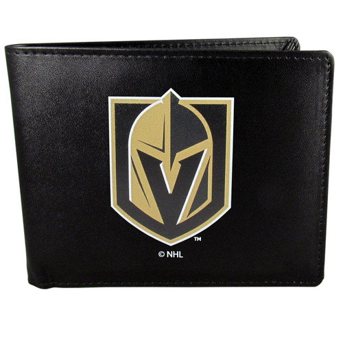 Vegas Golden Knights® Leather Bi-fold Wallet, Large Logo