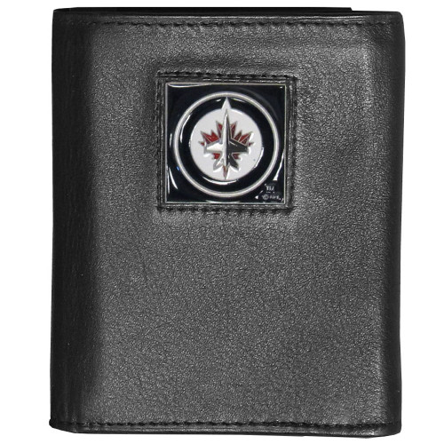 Winnipeg Jets Deluxe Leather Tri-fold Wallet