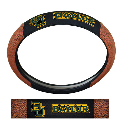 Baylor University Sports Grip Steering Wheel Cover 14.5 to 15.5 - Primary Logo and Wordmark