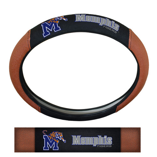 University of Memphis Sports Grip Steering Wheel Cover 14.5 to 15.5 - Primary Logo and Wordmark