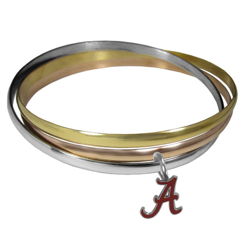 Alabama Crimson Tide Tri-color Bangle Bracelet