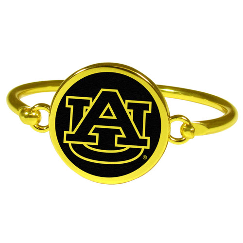 Auburn Tigers Gold Tone Bangle Bracelet