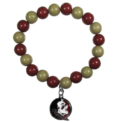 Florida St. Seminoles Fan Bead Bracelet