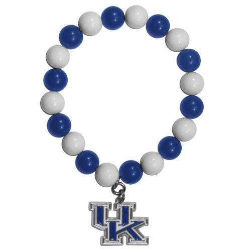 Flash your Kentucky Wildcats spirit with this bright stretch bracelet. This new bracelet features multicolored team beads on stretch cord with a nickel-free enameled chrome team charm. This bracelet adds the perfect pop of color to your game day accessories.