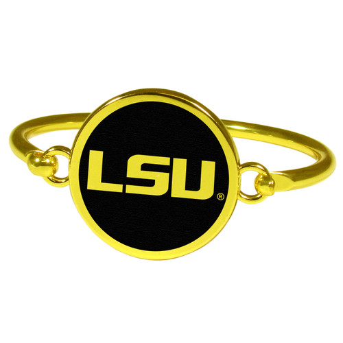 LSU Tigers Gold Tone Bangle Bracelet