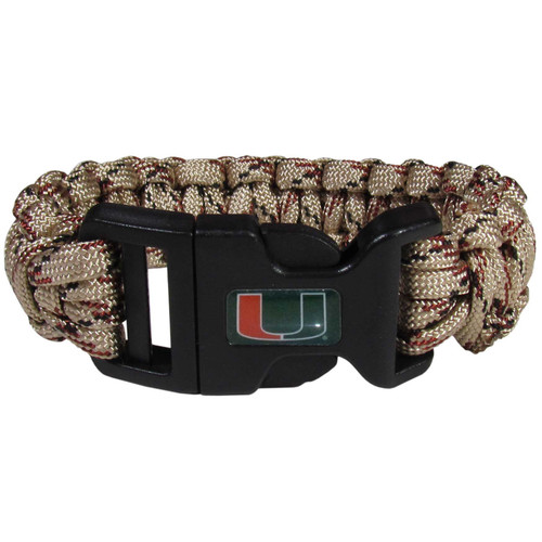 Miami Hurricanes Camo Survivor Bracelet