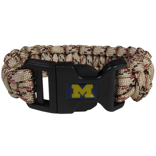 Michigan Wolverines Camo Survivor Bracelet