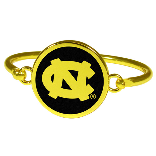 N. Carolina Tar Heels Gold Tone Bangle Bracelet