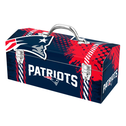 New England Patriots Tool Box Primary Logo and Wordmark Blue & Red