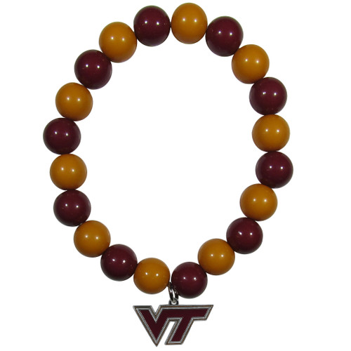 Virginia Tech Hokies Fan Bead Bracelet