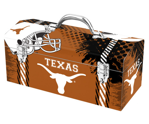 University of Texas Tool Box 16.3" x 7.2" x 7.5" - Primary Logo, Helmet Logo and Wordmark