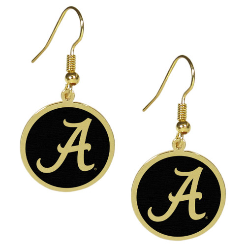Alabama Crimson Tide Gold Tone Earrings