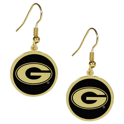 Georgia Bulldogs Gold Tone Earrings