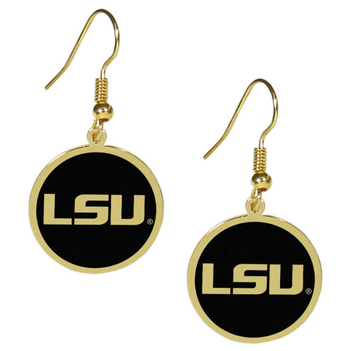 LSU Tigers Gold Tone Earrings