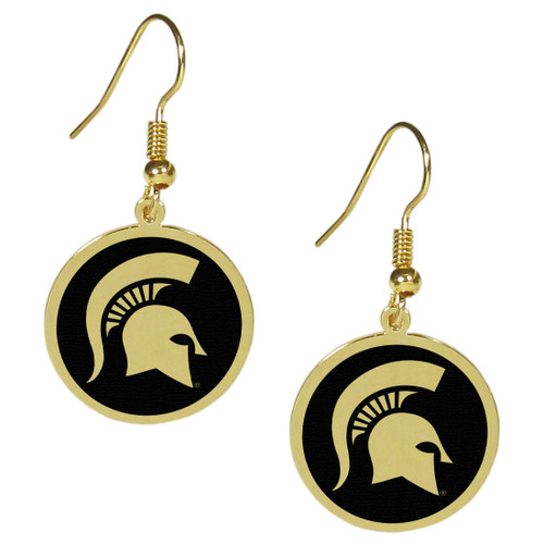 Michigan St. Spartans Gold Tone Earrings