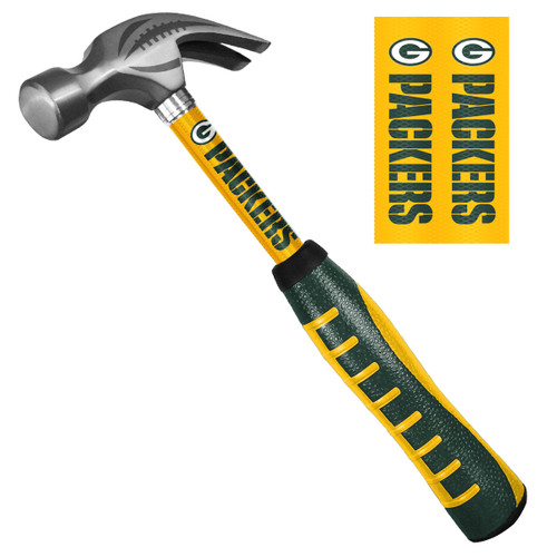 NFL - Green Bay Packers Hammer 16" x 7" x 2" - Primary Logo and Wordmark