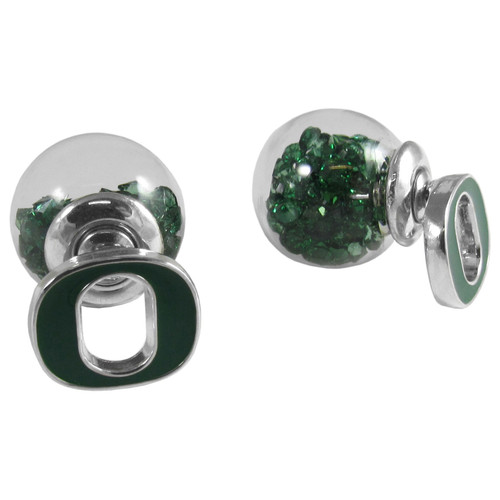 Oregon Ducks Front/Back Earrings