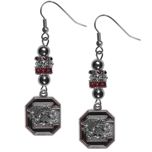 S. Carolina Gamecocks Euro Bead Earrings