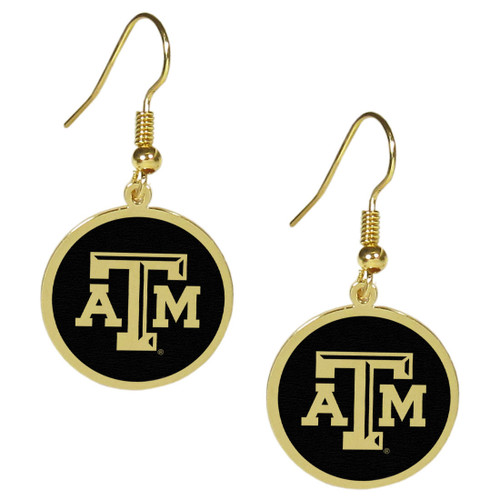 Texas A & M Aggies Gold Tone Earrings