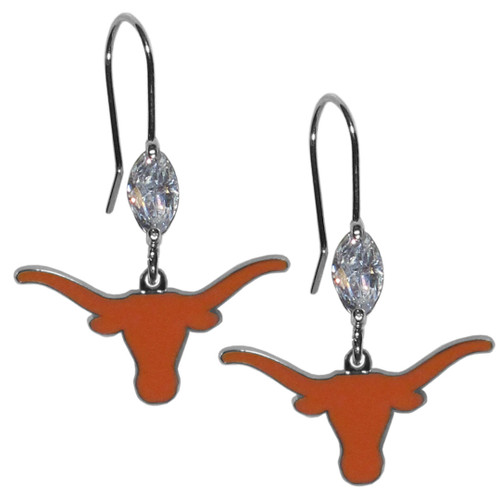 Texas Longhorns Crystal Dangle Earrings