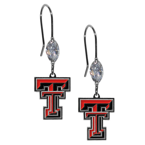 Texas Tech Raiders Crystal Dangle Earrings