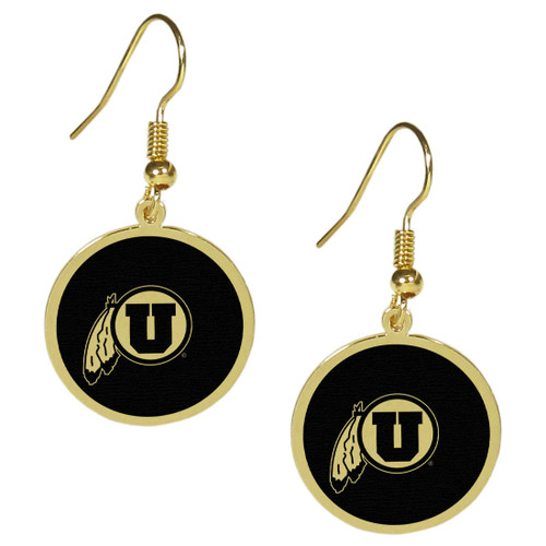 Utah Utes Gold Tone Earrings