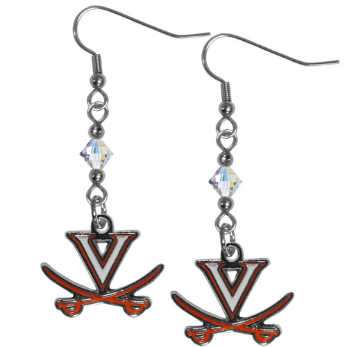 Virginia Cavaliers Crystal Dangle Earrings