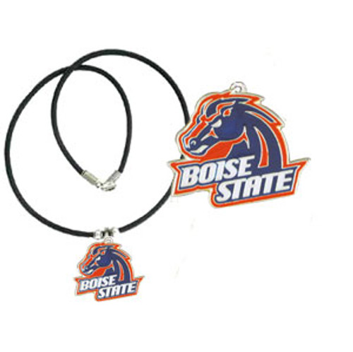 Boise St. Broncos Rubber Cord Necklace