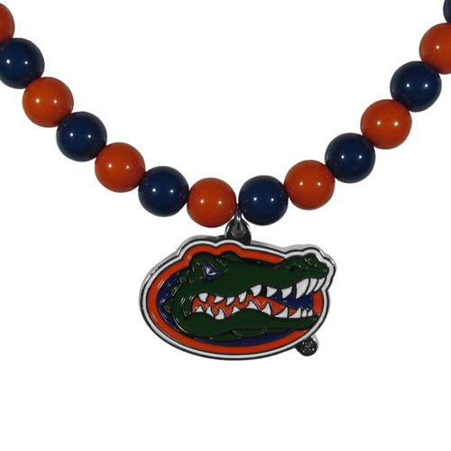 Florida Gators Fan Bead Necklace