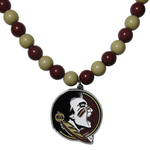 Florida St. Seminoles Fan Bead Necklace