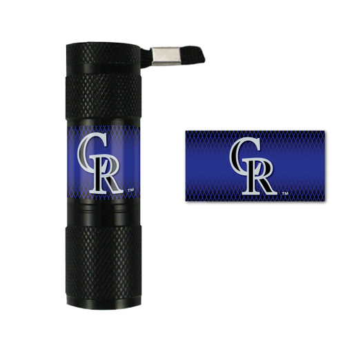 MLB - Colorado Rockies Flashlight 7" x 6" x 1" - "CR" Logo