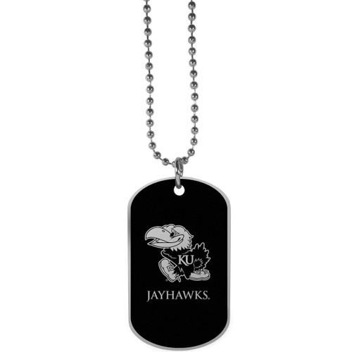 Kansas Jayhawks Chrome Tag Necklace